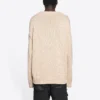 BB Laurel Crown Logo stickad tröja med rund hals ”Beige” 664369T32119028