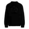 BB Laurel Crown Logo stickad tröja med rund hals ”Svart” 664369T32111000