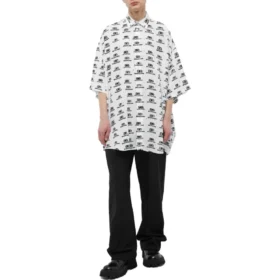 BB-logotyp, oversized-tröja ”White Black” 725382TNL889040