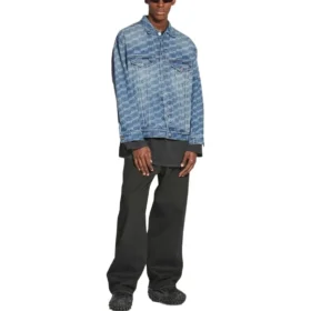 BB Monogram Large Fit-jackor ”Blå” 675208TMW374437