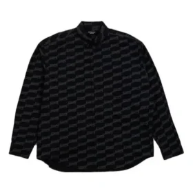 BB Monogram-skjorta med knappar och långa ärmar ”Black” 662983TML361269