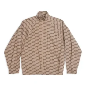 BB Monogram-träningsjackor, normal passform ”Beige Brown” 704495TML369378