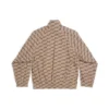BB Monogram-träningsjackor, normal passform ”Beige Brown” 704495TML369378