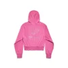 BB Motel zip-up-luvtröja, figursydd ”Dark Pink” 791755TQVU85803
