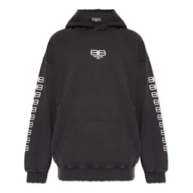 BB Paris Icon-luvtröja i medium passform ”Black White” 570811TMVG69034