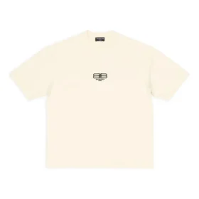 BB Paris Icon T-shirt, medium passform ”Ljusbeige Svart” 612966TMVG79069