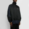 BB Patchwork Nylon vindjacka med hel dragkedja ”Navy Black” 623019TIO544100