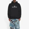 Bb Pixel Fleece-luvtröja med dragsko och långa ärmar, svart 578135TKVI81070