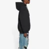 Bb Pixel Fleece-luvtröja med dragsko och långa ärmar, svart 578135TKVI81070