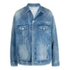 BB-sprayad Denim-jackor i stor storlek ”Electric Blue Fuchsia” 678354TCW030406