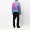 BB-sprayad Denim-jackor i stor storlek ”Electric Blue Fuchsia” 678354TCW030406