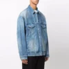 BB-sprayad Denim-jackor i stor storlek ”Electric Blue Fuchsia” 678354TCW030406