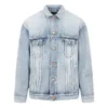 BB-sprayad Denim-jackor i stor storlek ”Ljusblå Gul” 678354TDW143341