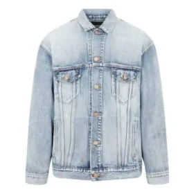 BB-sprayad Denim-jackor i stor storlek ”Ljusblå Gul” 678354TDW143341