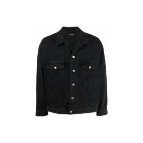 BB Sprayed Denim Jackor Large Fit ”Dark Grey White” 678354TIWA21440