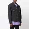 BB Sprayed Denim Jackor Large Fit ”Dark Grey White” 678354TIWA21440