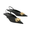 BB Square Knife Slingback-pumps ”Black” 691740WAWNC1088