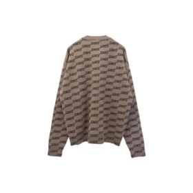 BB-tröja med rund hals och mönster över hela plagget ”Beige” 733859T32539378