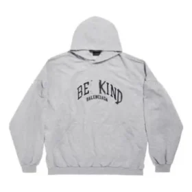 Be Kind luvtröja i oversized-modell ”Grey” 761458TPVD61167