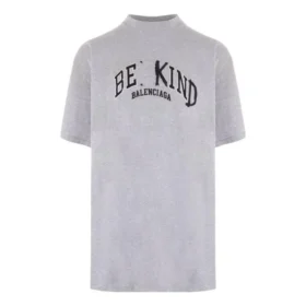 BE KIND T-shirt med rund hals ”Grey” 739028TPVD51167