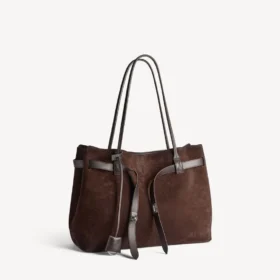 Bel Air-tote för dam, stor, i ljus espresso
