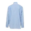Bomullspoplin-skjorta med logo på ryggen ”Light Blue” 508465TWB044850