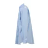 Bomullspoplin-skjorta med logo på ryggen ”Light Blue” 508465TWB044850