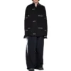 Bomullsskjorta med logotryck ”Black” 662983TOL651070