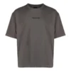 Bomullst-shirt med broderad logotyp ”Grey” 612966TNVG91300