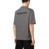 Bomullst-shirt med broderad logotyp ”Grey” 612966TNVG91300