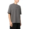 Bomullst-shirt med broderad logotyp ”Grey” 612966TNVG91300