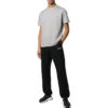 Bomullst-shirt med liten logotryck ”Grey” 556151TYK281300
