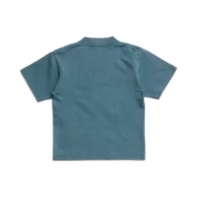 Bomullst-shirt med logotryck ”Blue” 681864TOVK74005