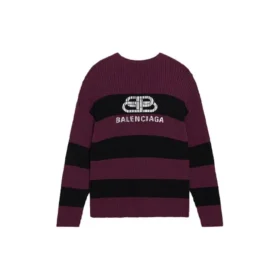 Border BB stickad tröja ”Purple Black” 608760T31621087