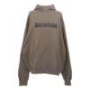 Boxy Logo-luvtröja ”Taupe Black” 729361TNVL27761
