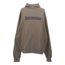 Boxy Logo-luvtröja ”Taupe Black” 729361TNVL27761
