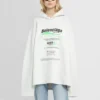 Boxy-luvtröja för kemtvätt ”White” 661711TKVF99085