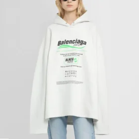 Boxy-luvtröja för kemtvätt ”White” 661711TKVF99085