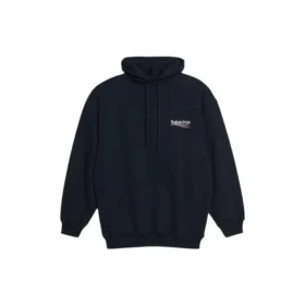 Broderad Political Campaign-luvtröja i oversized-modell ”Black White” 620947TKVI91070