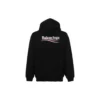 Broderad Political Campaign-luvtröja i oversized-modell ”Black White” 620947TKVI91070