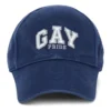 Broderad Pride-baseballkeps i bomullstwill ”Blå” 670810410B24000