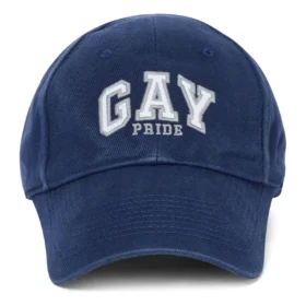 Broderad Pride-baseballkeps i bomullstwill ”Blå” 670810410B24000