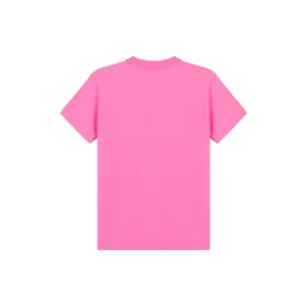 Broderad rundhalsad kortärmad rosa 612964TJVD95764