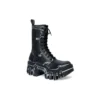 Bulldozer snörstövlar ”Black Outline Calfskin” 672502WBEF21090