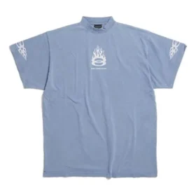 Burning Unity T-shirt Oversized ”Light Blue” 787349TQVW74164