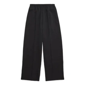 Byxor med elastisk midja och raka ben ”Black” 743903TNT391000