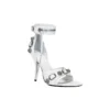 Cagole 110 mm Sandaler ”White Arena Lambskin” 743057WAD4E9081
