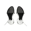 Cagole 110 mm Sandaler ”White Arena Lambskin” 743057WAD4E9081