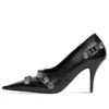 Cagole 90 mm pumps ”Black Arena Lambskin” 714252WAD4E1081