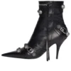Cagole 90 mm stövletter ”Black Arena Lambskin” 694379WAD4E1081